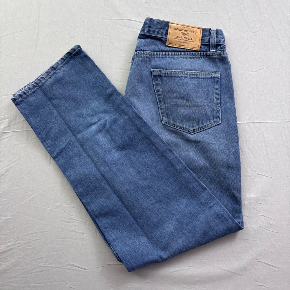 Vintage Country Road Australia Workwear Jeans Mens 36 Blue Straight Leg 4873 005
